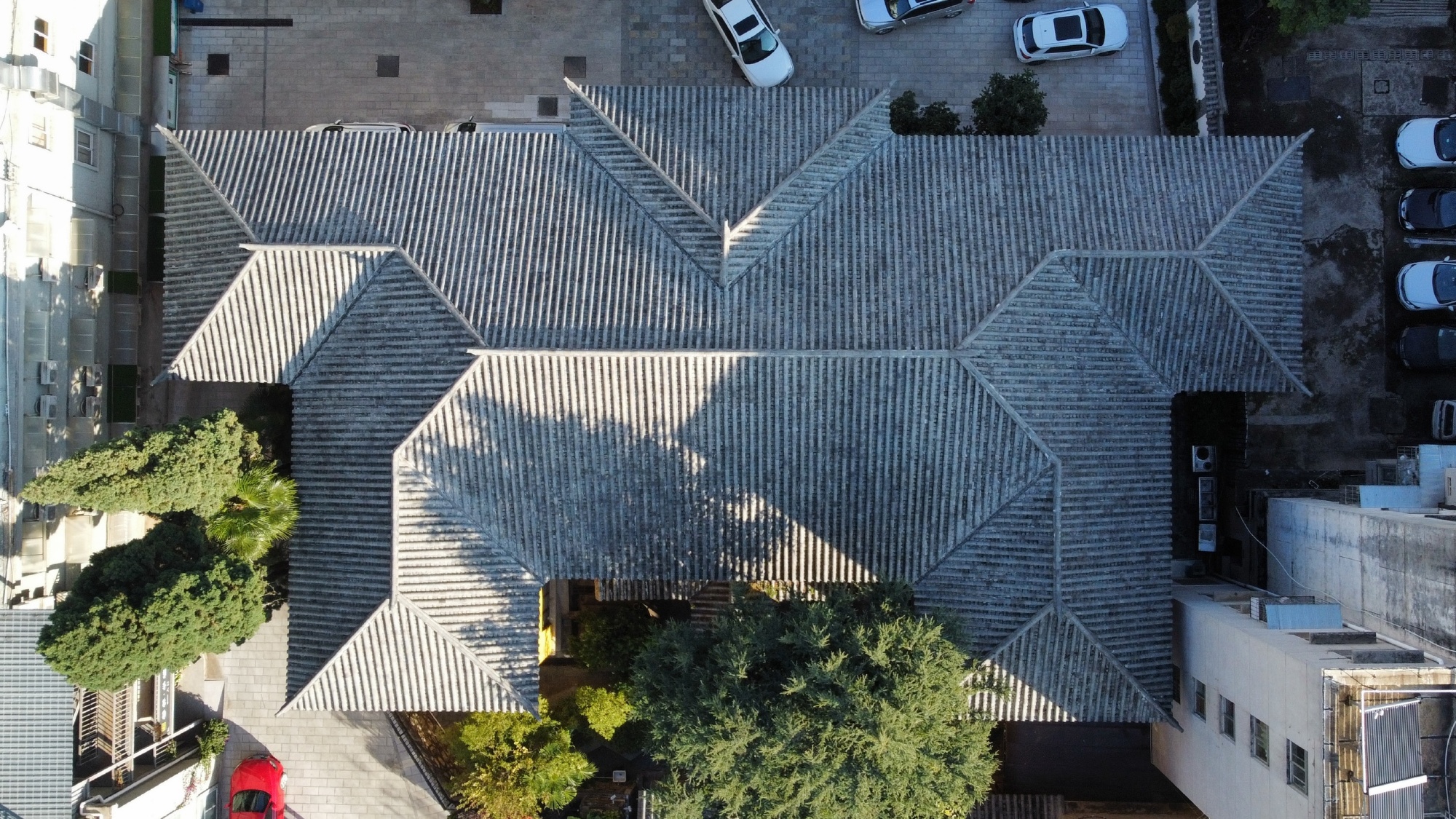 俯瞰中国传统古建屋面